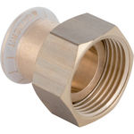 Transición Geberit serie Mapress Cobre con tuerca de racor: CC499K, d=18mm, di=20mm, G=1″